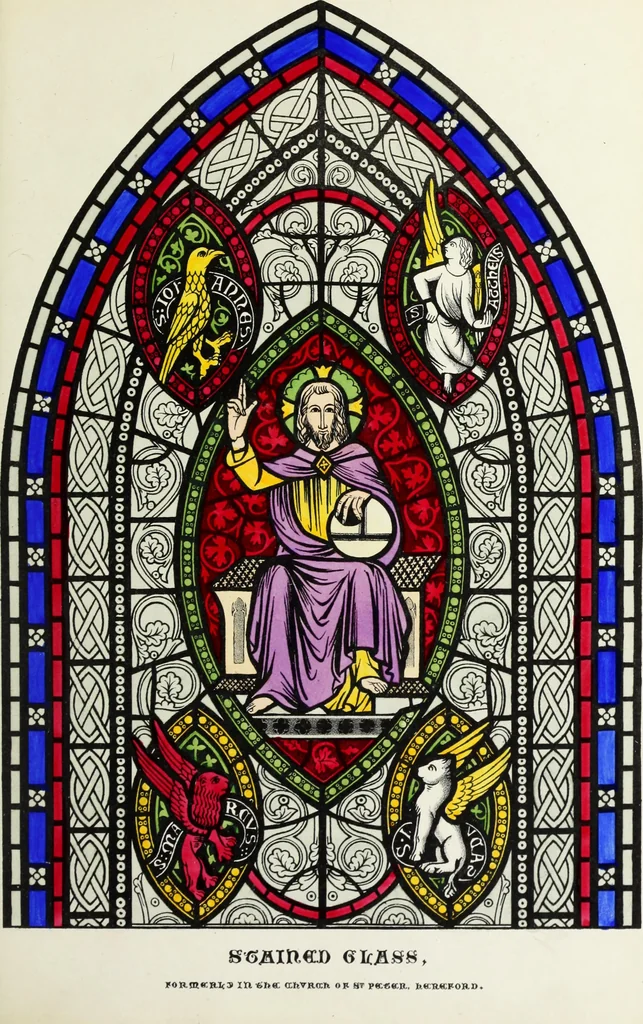 An illustration from The decorative arts ecclesiastical and civil of the Middle Ages, 1851, leaf 155