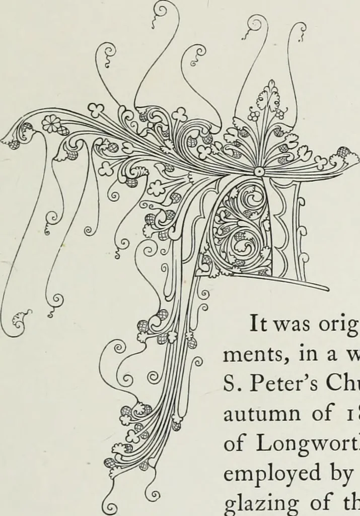 An illustration from The decorative arts ecclesiastical and civil of the Middle Ages, 1851, leaf 157