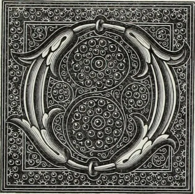 An illustration from The decorative arts ecclesiastical and civil of the Middle Ages, 1851, leaf 171