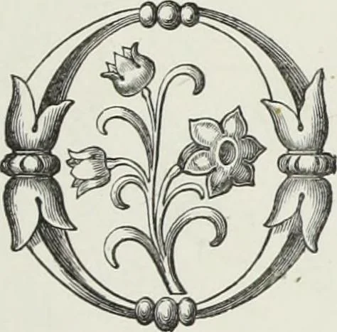 An illustration from The decorative arts ecclesiastical and civil of the Middle Ages, 1851, leaf 179