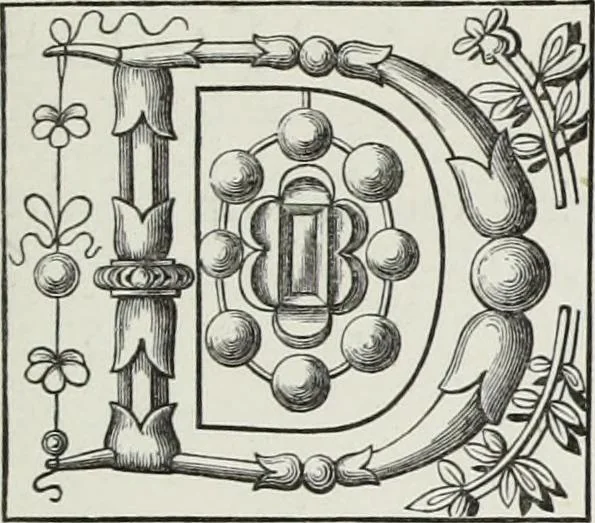 An illustration from The decorative arts ecclesiastical and civil of the Middle Ages, 1851, leaf 195