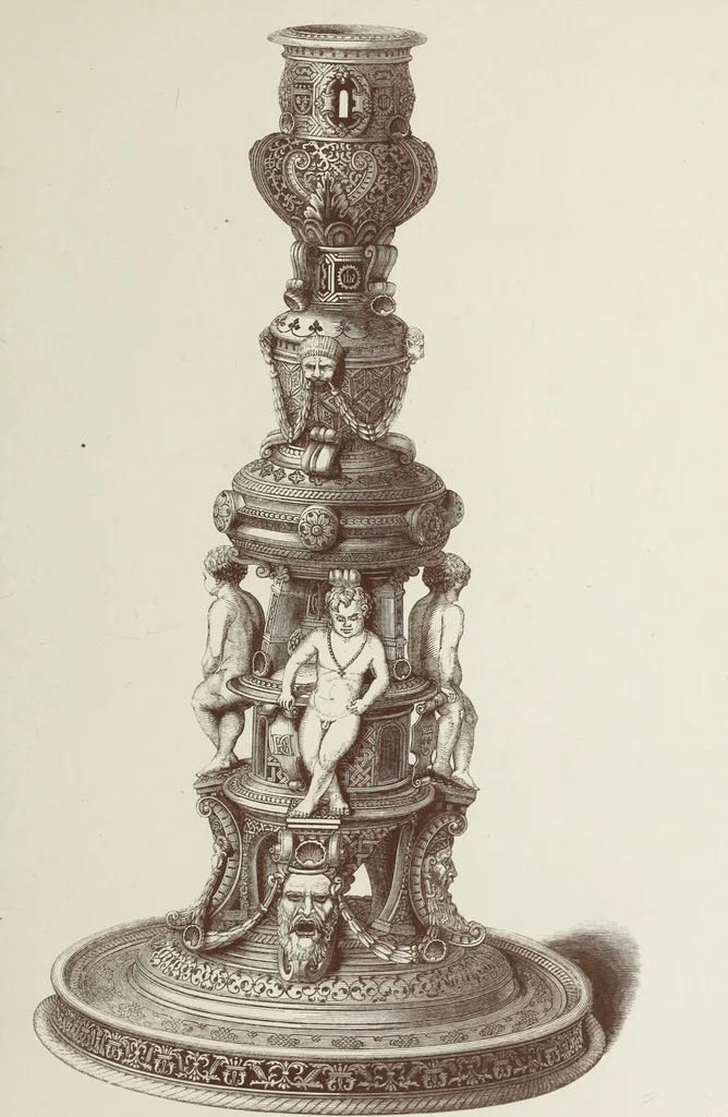 An illustration from The decorative arts ecclesiastical and civil of the Middle Ages, 1851, leaf 201