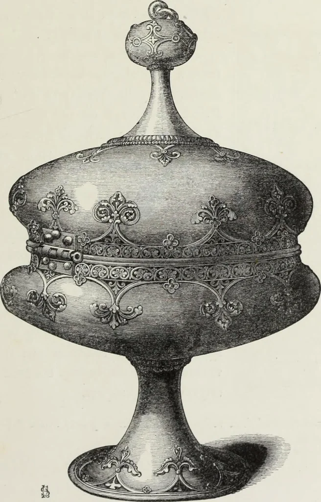 An illustration from The decorative arts ecclesiastical and civil of the Middle Ages, 1851, leaf 43