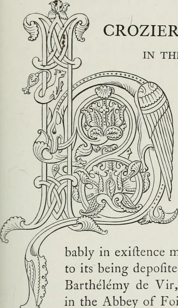 An illustration from The decorative arts ecclesiastical and civil of the Middle Ages, 1851, leaf 59
