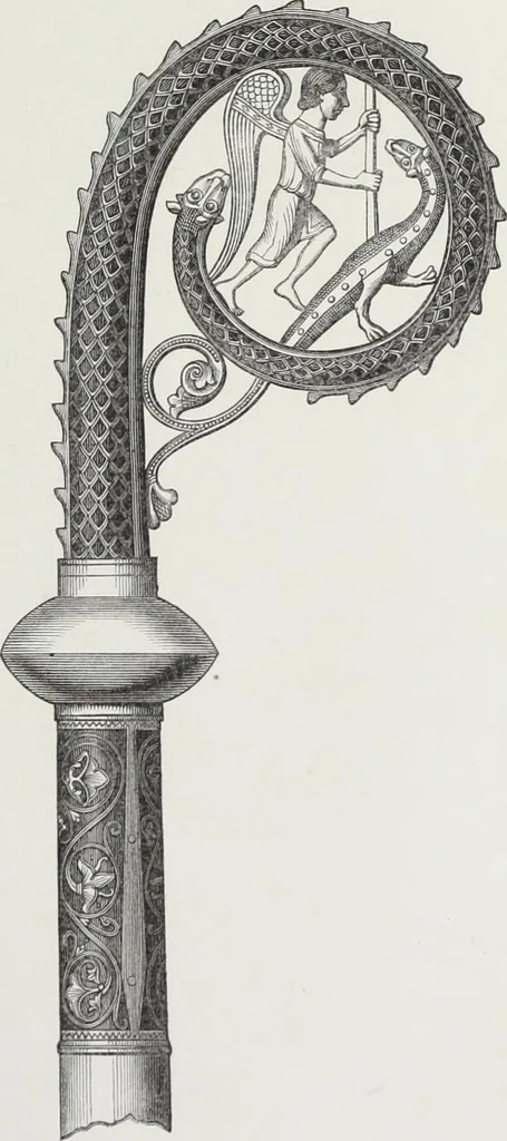 An illustration from The decorative arts ecclesiastical and civil of the Middle Ages, 1851, leaf 59