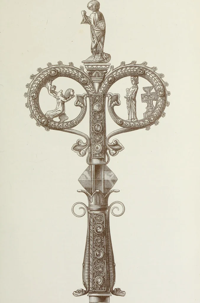 An illustration from The decorative arts ecclesiastical and civil of the Middle Ages, 1851, leaf 61