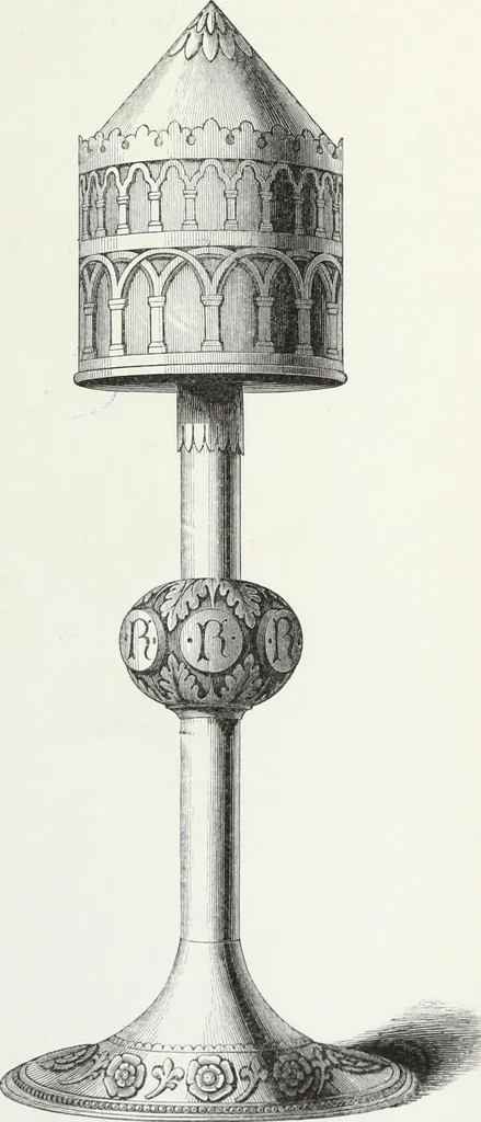 An illustration from The decorative arts ecclesiastical and civil of the Middle Ages, 1851, leaf 67