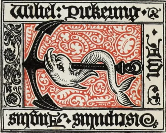 An illustration from The decorative arts ecclesiastical and civil of the Middle Ages, 1851, leaf 7