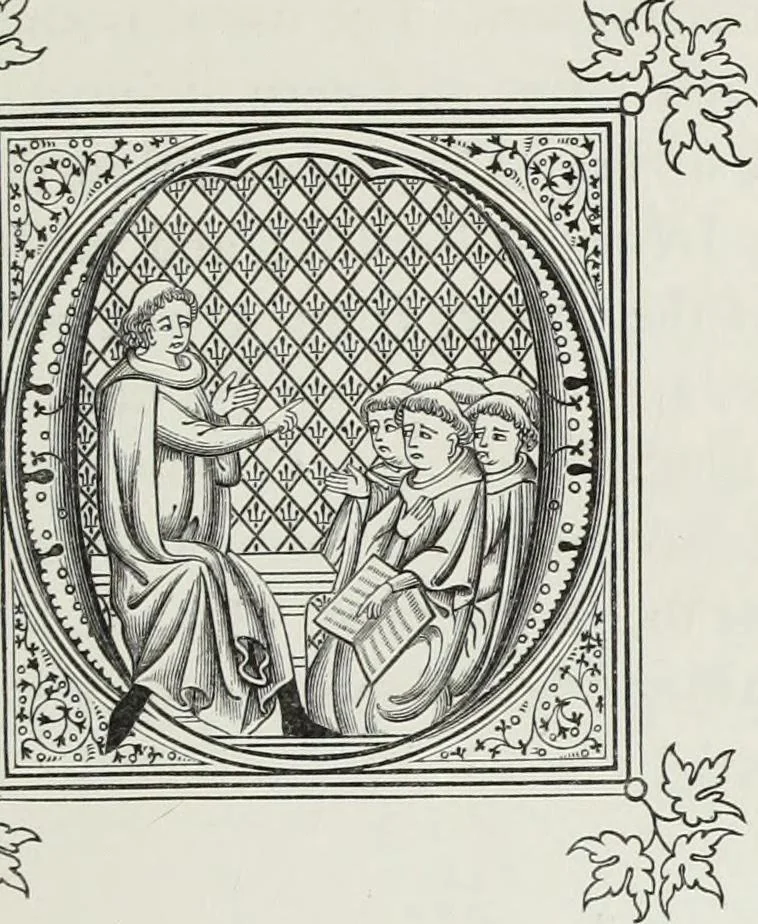 An illustration from The decorative arts ecclesiastical and civil of the Middle Ages, 1851, leaf 71