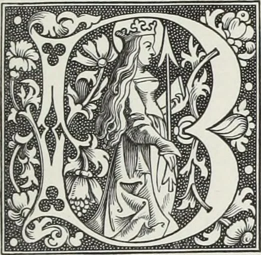 An illustration from The decorative arts ecclesiastical and civil of the Middle Ages, 1851, leaf 75