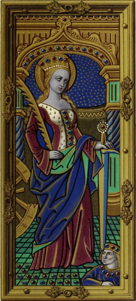 An illustration from The decorative arts ecclesiastical and civil of the Middle Ages, 1851, leaf 89
