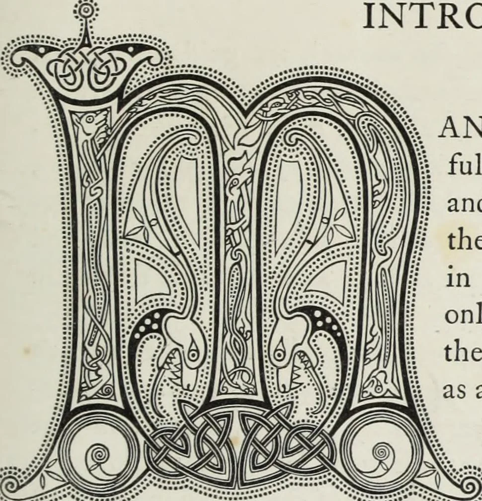 An illustration from The decorative arts ecclesiastical and civil of the Middle Ages, 1851, leaf 9