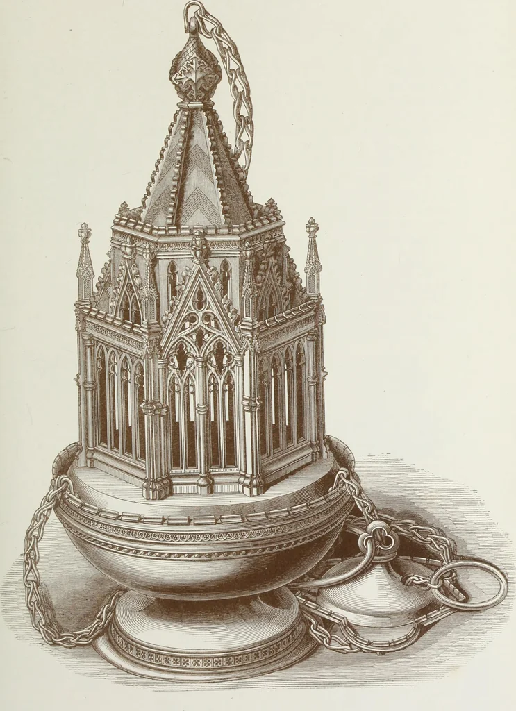 An illustration from The decorative arts ecclesiastical and civil of the Middle Ages, 1851, leaf 97