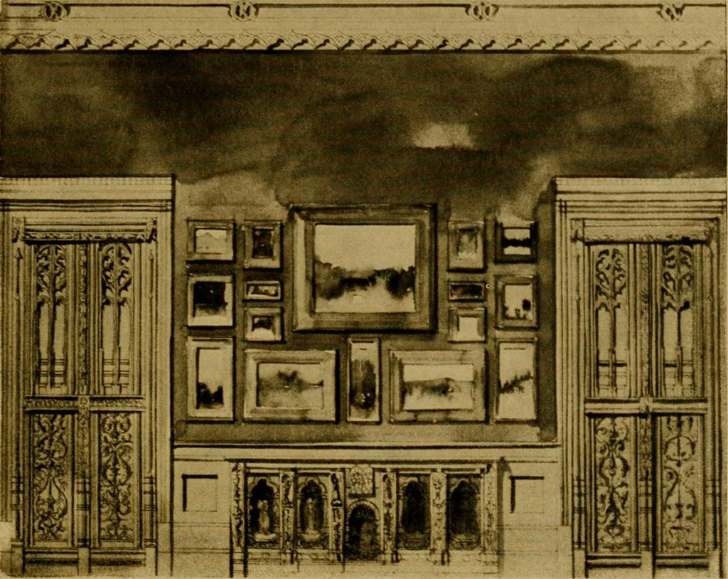 An illustration from Decorative elements in architecture; random observations on the eternal fitness of things from a decorative point of view, 1917, leaf 136