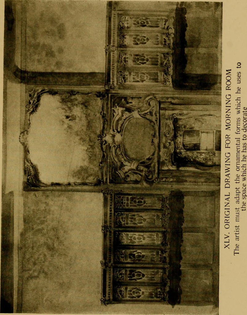 An illustration from Decorative elements in architecture; random observations on the eternal fitness of things from a decorative point of view, 1917, leaf 166