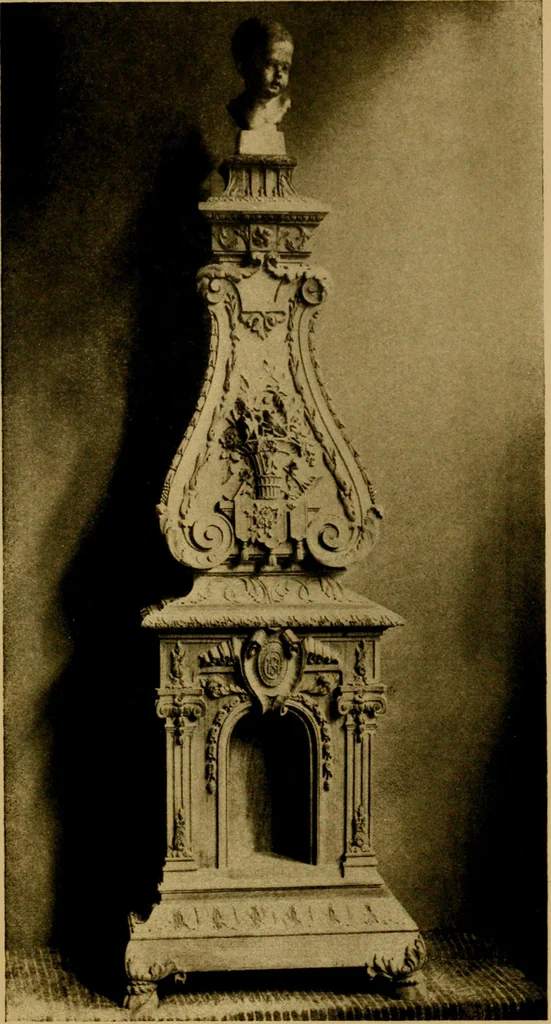 An illustration from Decorative elements in architecture; random observations on the eternal fitness of things from a decorative point of view, 1917, leaf 204