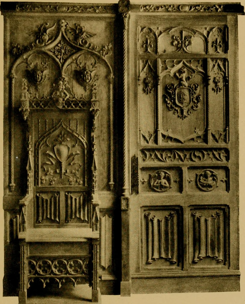 An illustration from Decorative elements in architecture; random observations on the eternal fitness of things from a decorative point of view, 1917, leaf 214