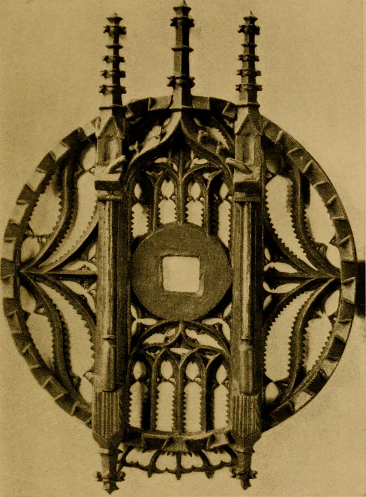 An illustration from Decorative elements in architecture; random observations on the eternal fitness of things from a decorative point of view, 1917, leaf 336
