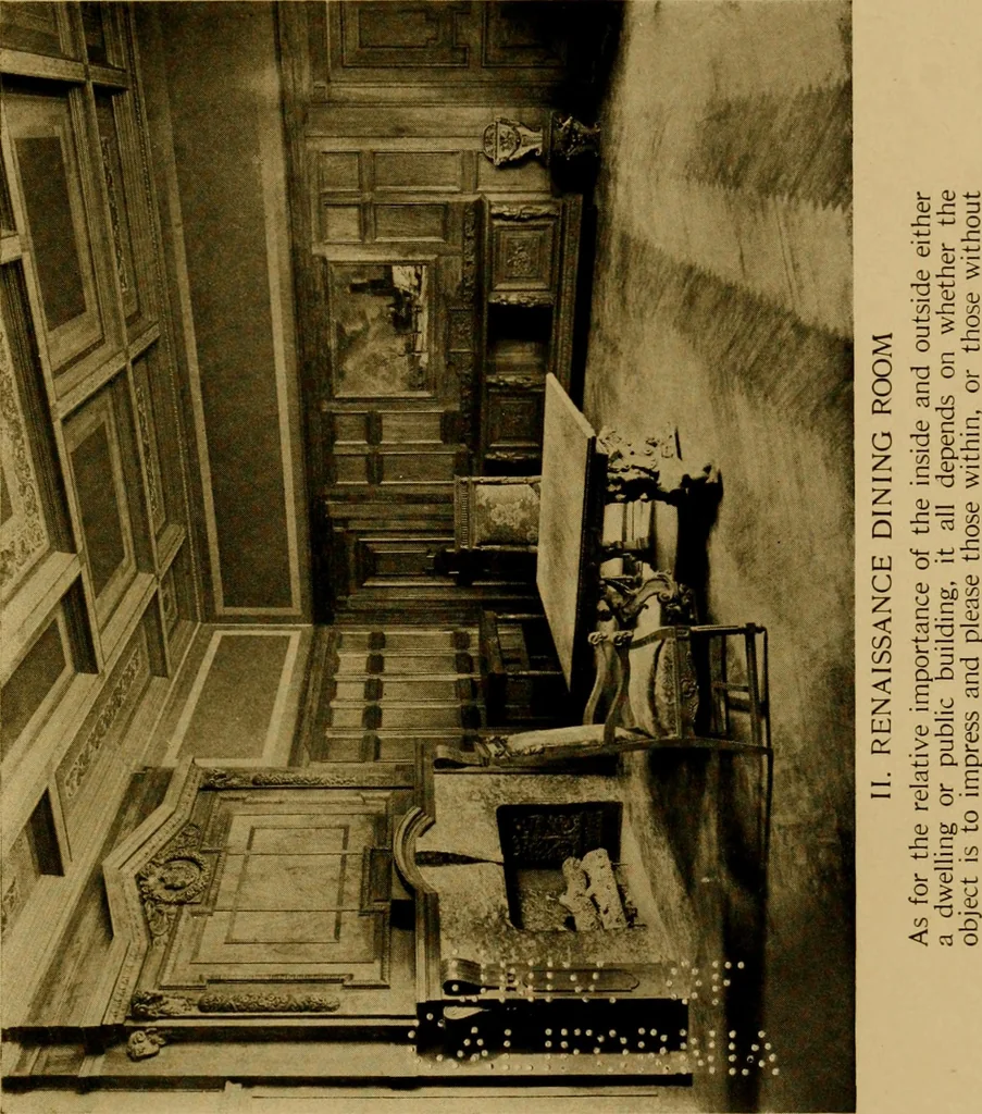 An illustration from Decorative elements in architecture; random observations on the eternal fitness of things from a decorative point of view, 1917, leaf 34