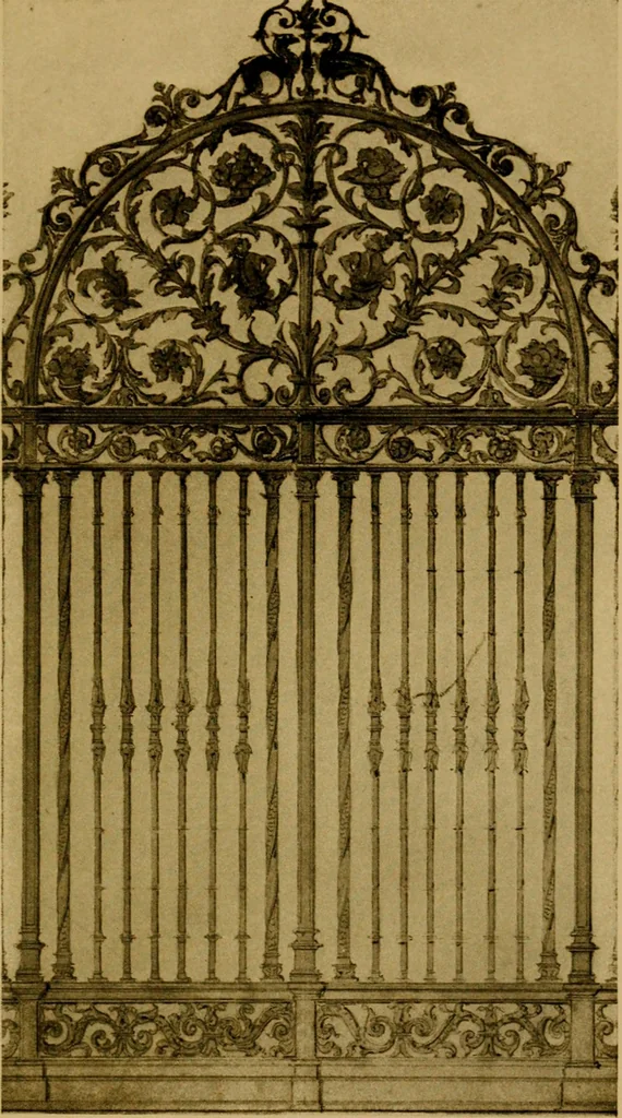 An illustration from Decorative elements in architecture; random observations on the eternal fitness of things from a decorative point of view, 1917, leaf 340