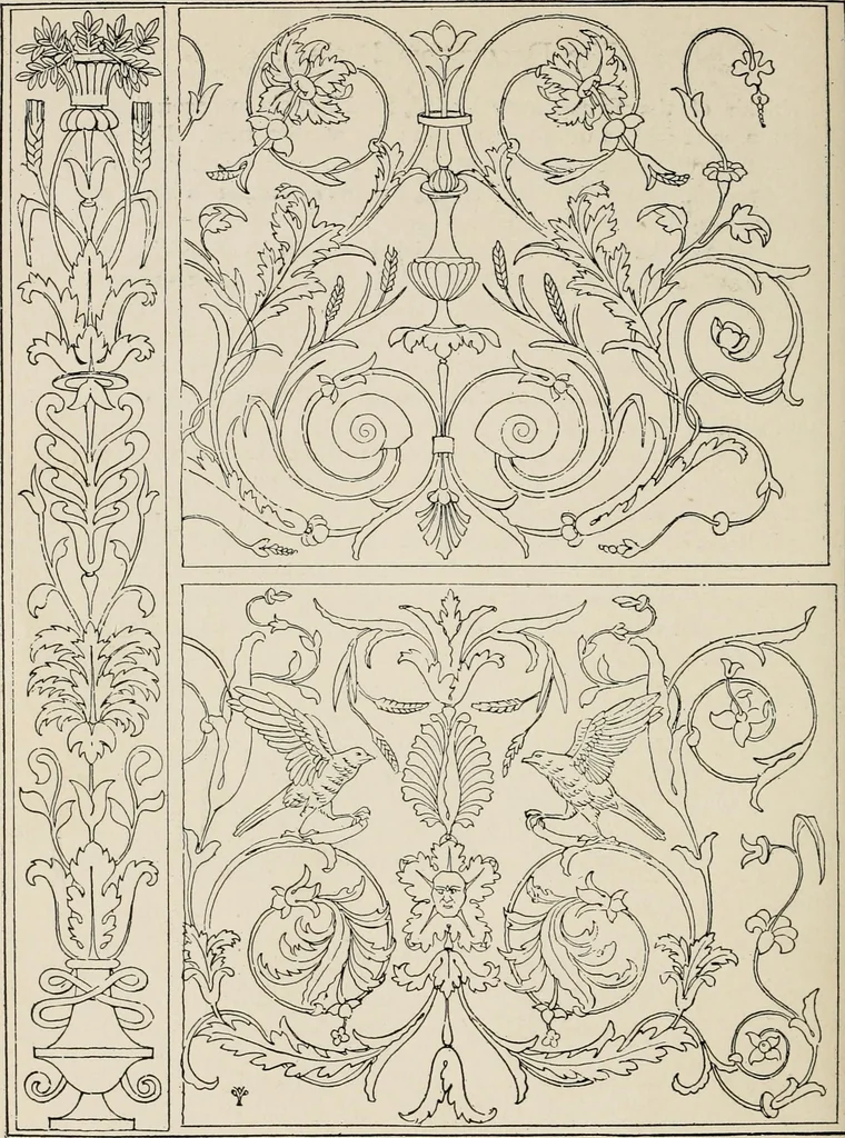 An illustration from The decorative periods, 1906, leaf 122