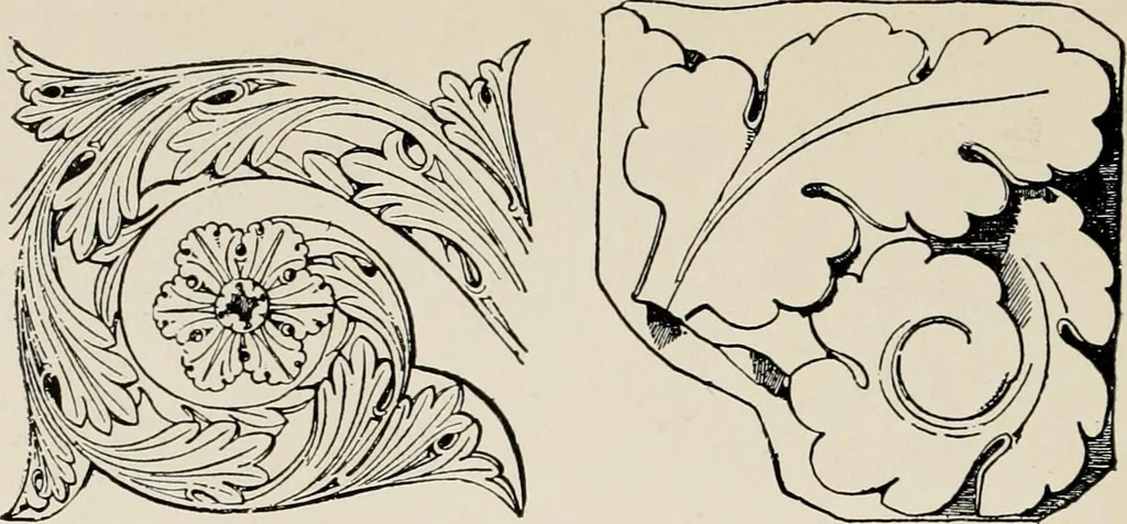 An illustration from The decorative periods, 1906, leaf 124
