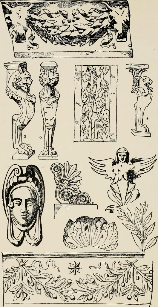 An illustration from The decorative periods, 1906, leaf 128