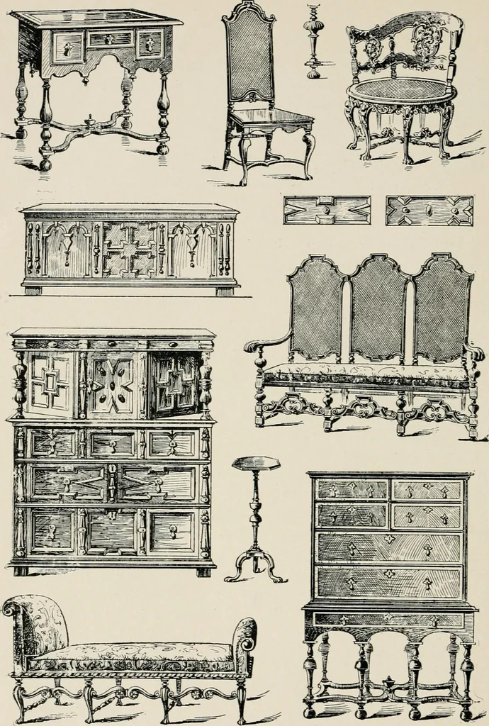 An illustration from The decorative periods, 1906, leaf 154