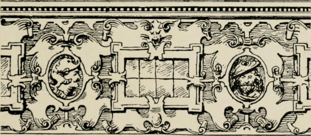 An illustration from The decorative periods, 1906, leaf 157