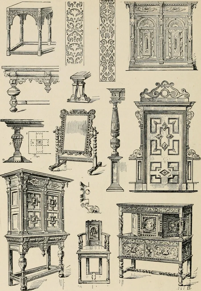 An illustration from The decorative periods, 1906, leaf 172