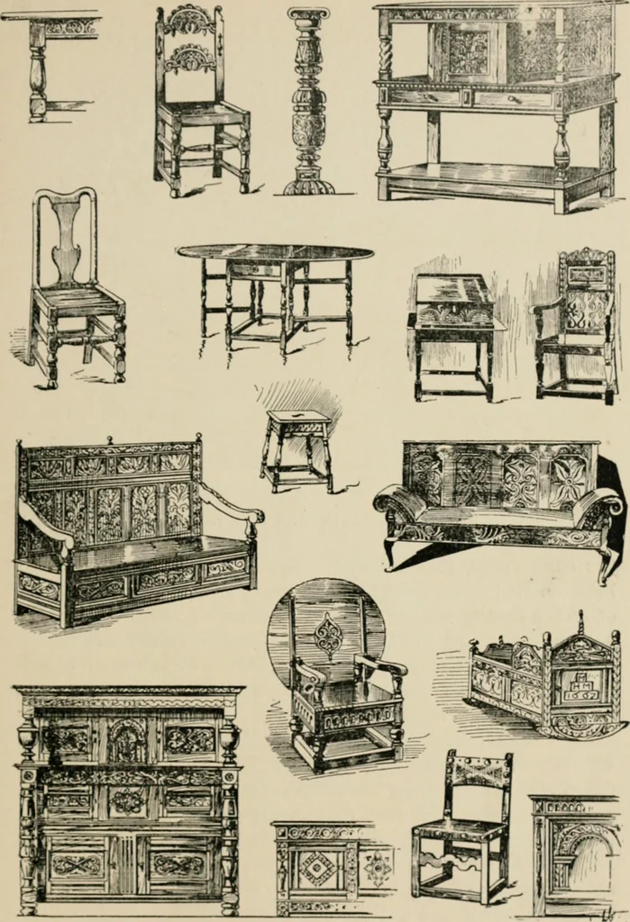An illustration from The decorative periods, 1906, leaf 173