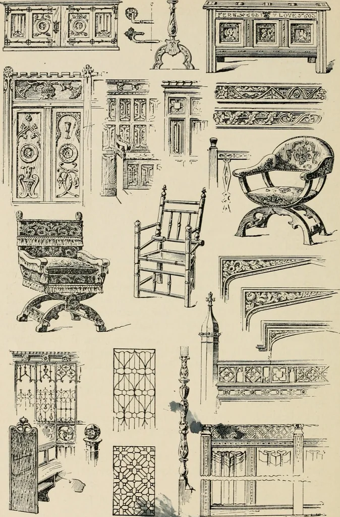 An illustration from The decorative periods, 1906, leaf 176