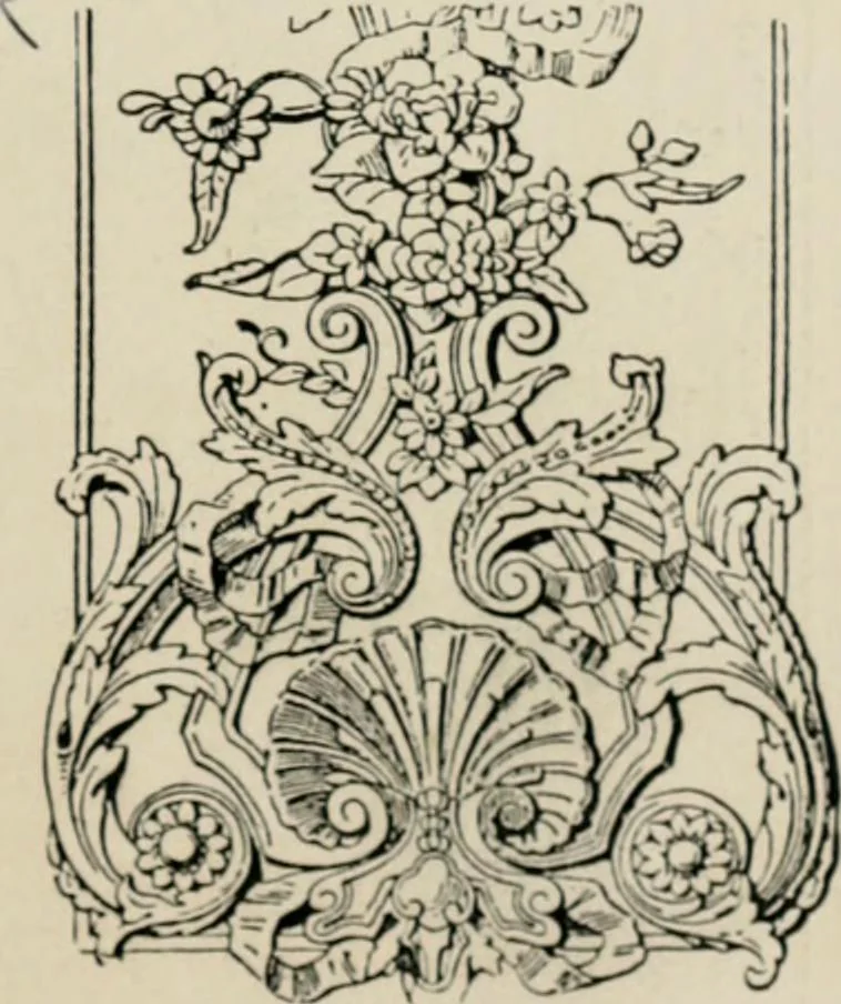 An illustration from The decorative periods, 1906, leaf 179