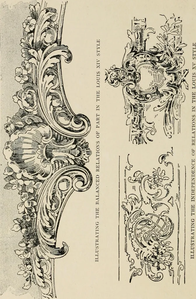 An illustration from The decorative periods, 1906, leaf 180