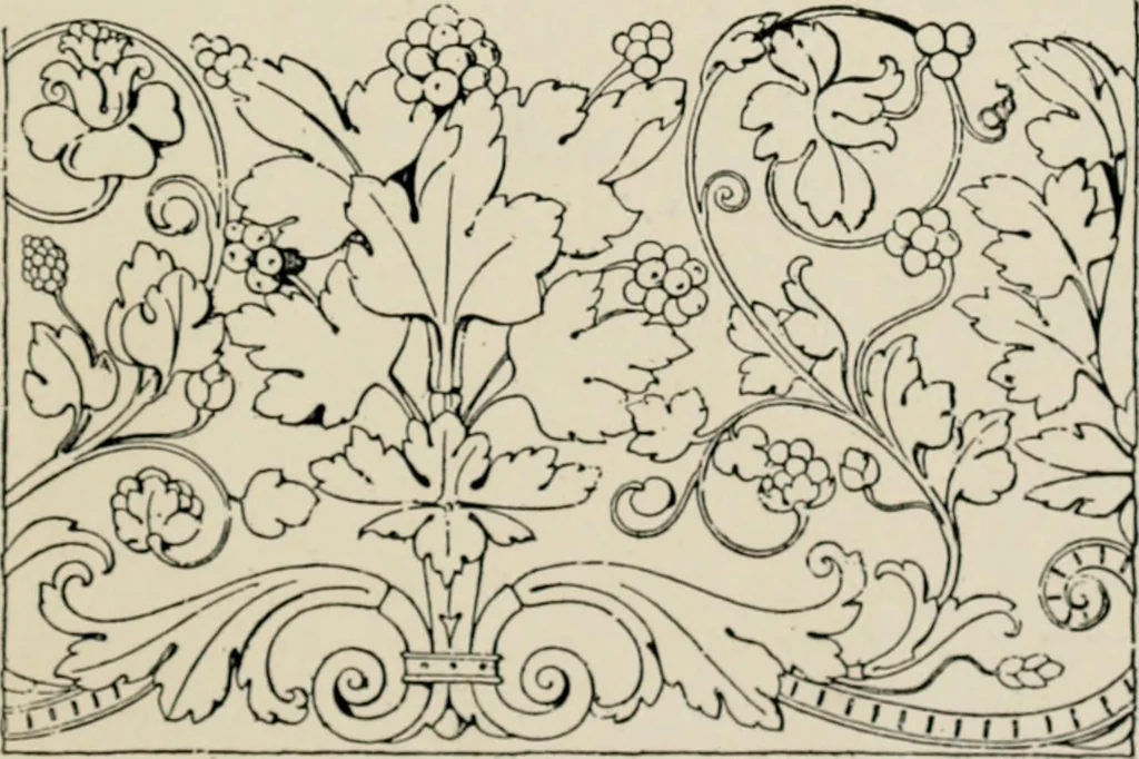 An illustration from The decorative periods, 1906, leaf 19