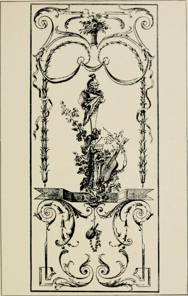 An illustration from The decorative periods, 1906, leaf 197