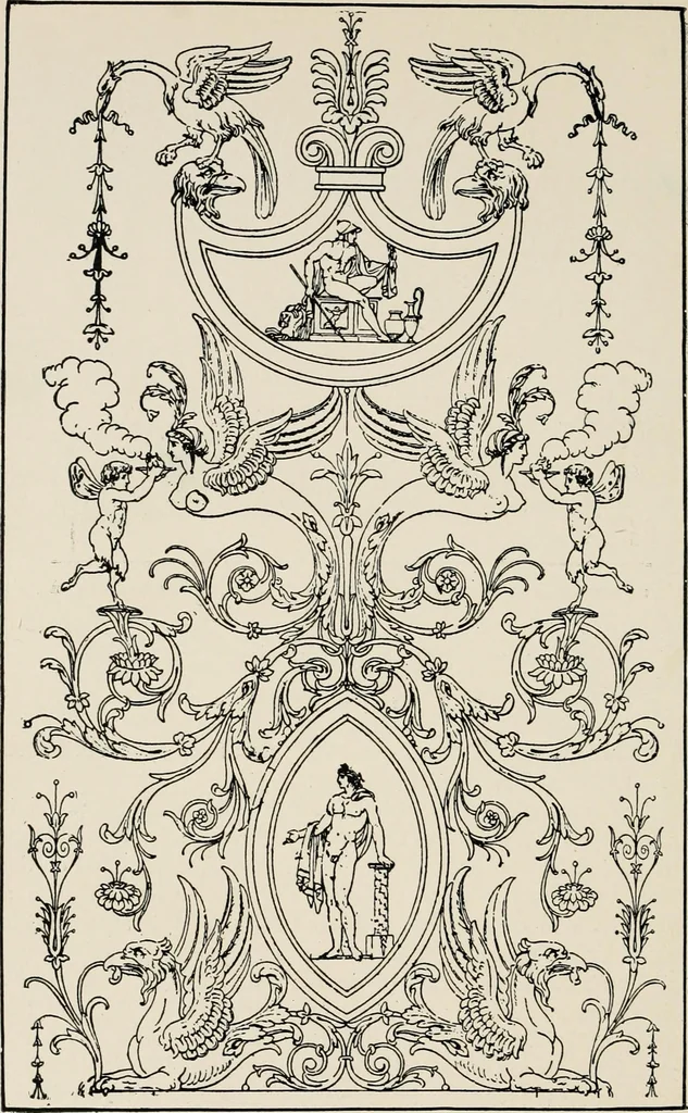An illustration from The decorative periods, 1906, leaf 210