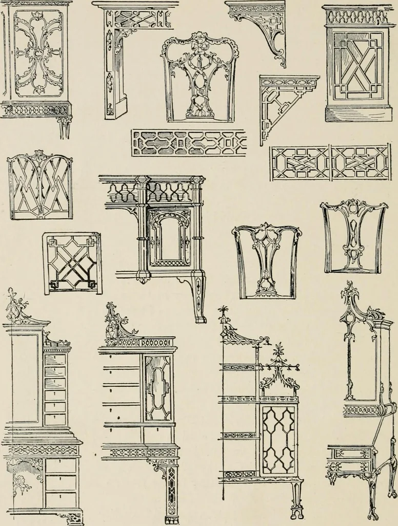 An illustration from The decorative periods, 1906, leaf 216