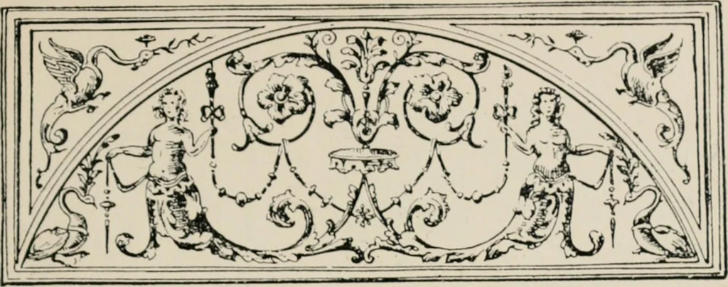 An illustration from The decorative periods, 1906, leaf 243