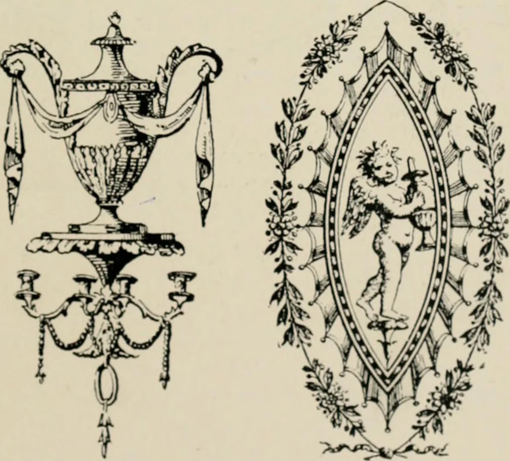 An illustration from The decorative periods, 1906, leaf 243