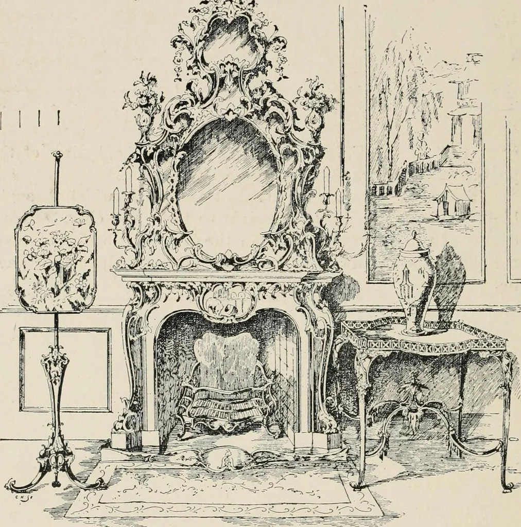 An illustration from The decorative periods, 1906, leaf 244