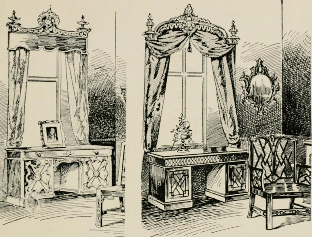An illustration from The decorative periods, 1906, leaf 245
