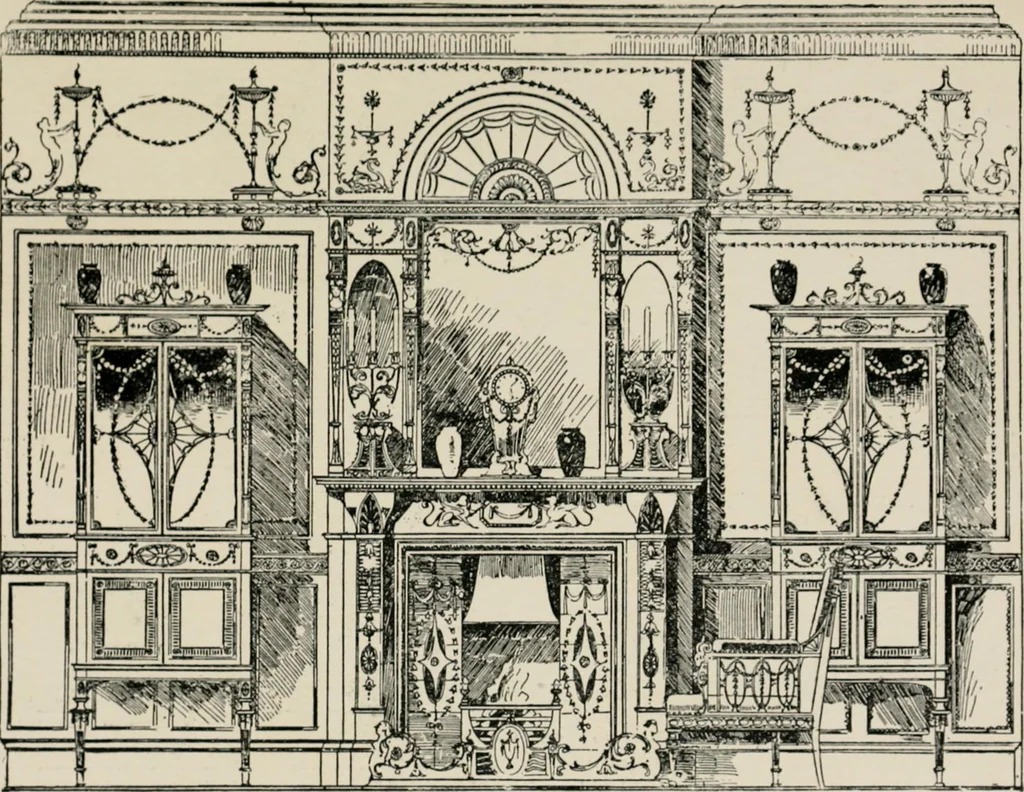 An illustration from The decorative periods, 1906, leaf 265
