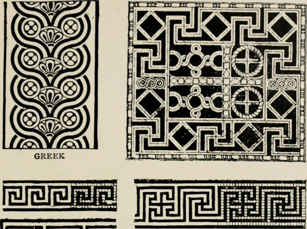 An illustration from The decorative periods, 1906, leaf 63