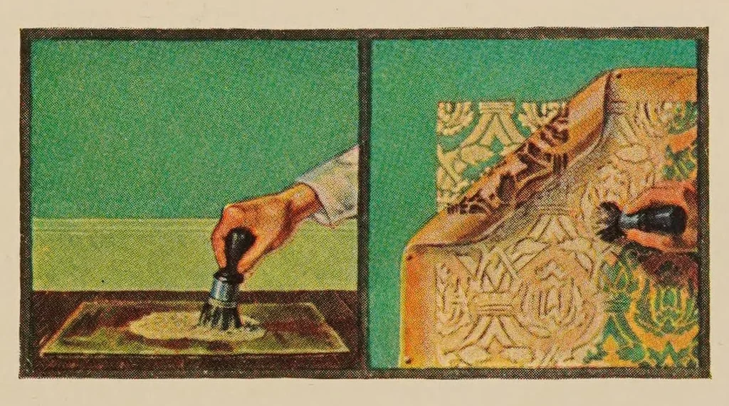 An illustration from Decorative possibilities of paint, 1926, leaf 7