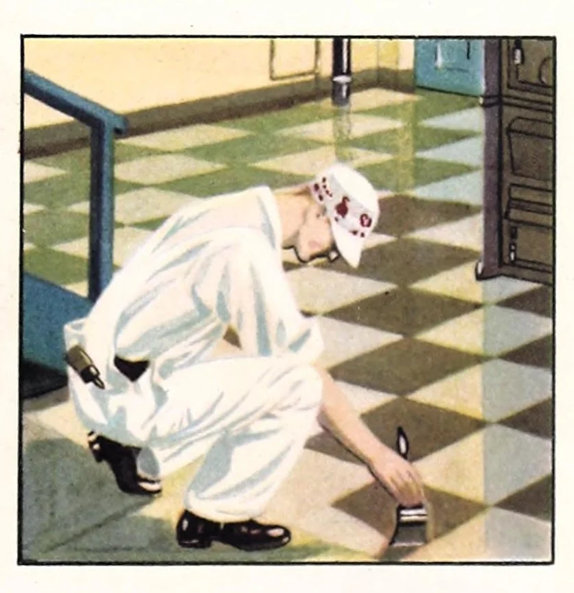 An illustration from Decorative suggestions : a handbook of color schemes sent you by paint headquarters., 1925, leaf 17