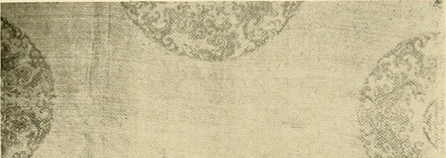 An illustration from Decorative textiles; an illustrated book on coverings for furniture, walls and floors, including damasks, brocades and velvets, tapestries, laces, embroideries, chintzes, cretones, drapery and furniture trimmings, wall papers, carpets and rugs, tooled and illuminated leathers, 1918, leaf 100