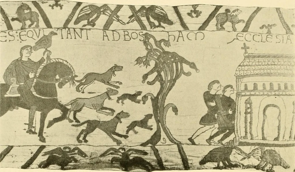 An illustration from Decorative textiles; an illustrated book on coverings for furniture, walls and floors, including damasks, brocades and velvets, tapestries, laces, embroideries, chintzes, cretones, drapery and furniture trimmings, wall papers, carpets and rugs, tooled and illuminated leathers, 1918, leaf 139