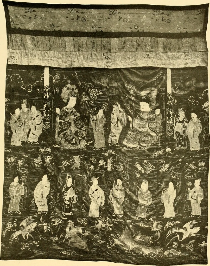 An illustration from Decorative textiles; an illustrated book on coverings for furniture, walls and floors, including damasks, brocades and velvets, tapestries, laces, embroideries, chintzes, cretones, drapery and furniture trimmings, wall papers, carpets and rugs, tooled and illuminated leathers, 1918, leaf 164