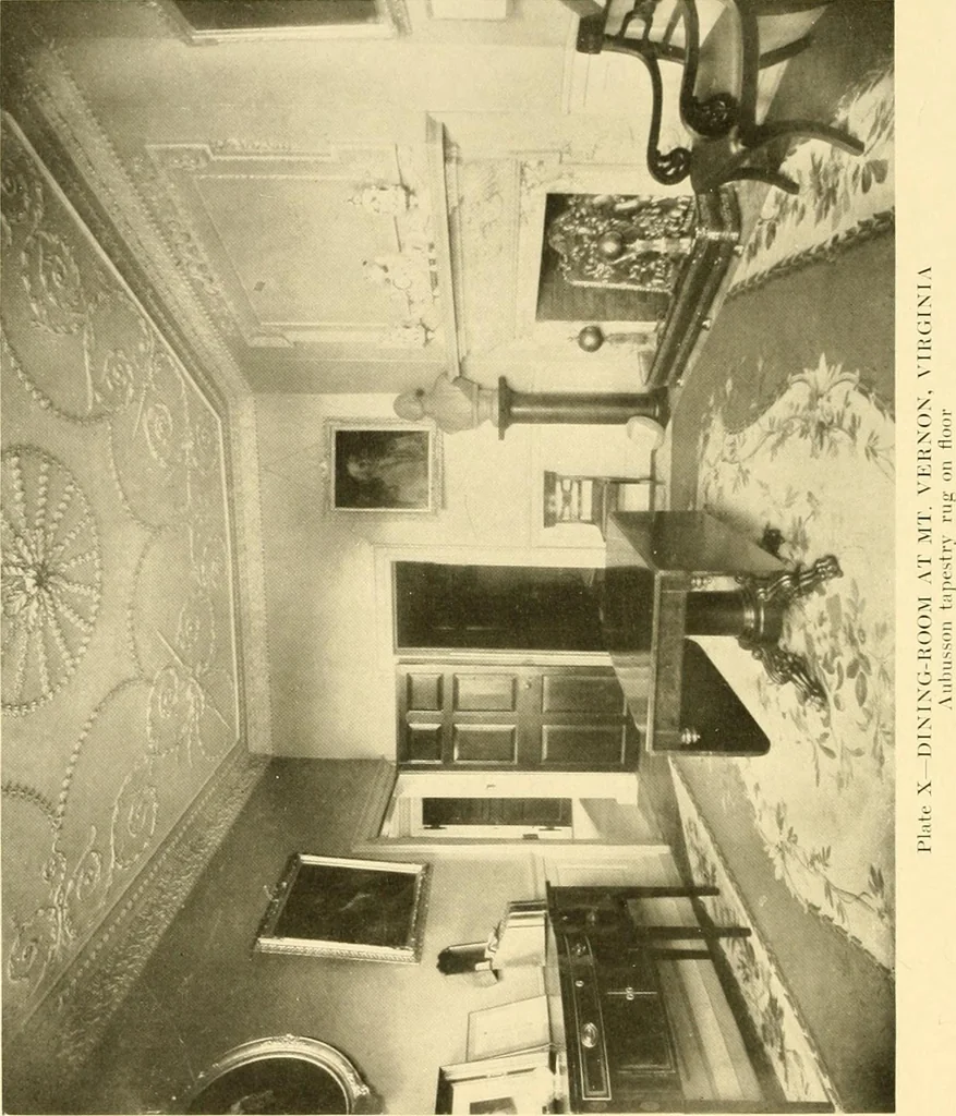 An illustration from Decorative textiles; an illustrated book on coverings for furniture, walls and floors, including damasks, brocades and velvets, tapestries, laces, embroideries, chintzes, cretones, drapery and furniture trimmings, wall papers, carpets and rugs, tooled and illuminated leathers, 1918, leaf 183
